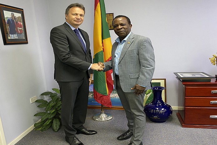 PM Kieth Mitchell with Amb. of Switzerland2- Feb 2020