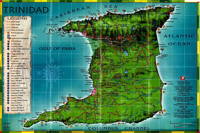 Trinidad-tourist-map