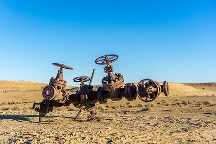 Abandoned gas installation in the Darvaza dessert, Turkmenistan.