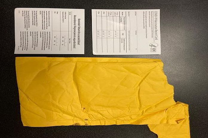 Fake COVID_ vaccine card