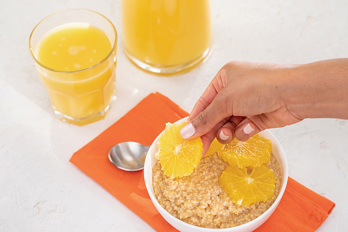 orange_ oatmeal