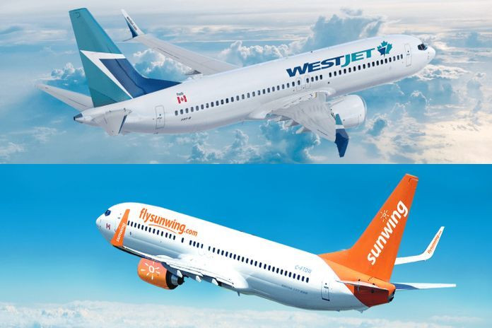 westJet_sunwing