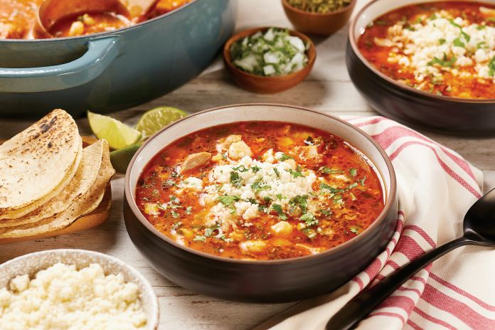 Family Features Editorial Syndicate- Smoky Chorizo and Chicken Pozole