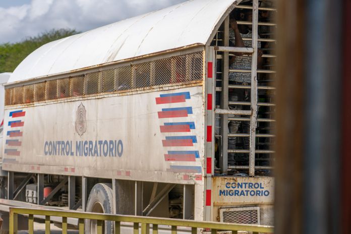 Deportation Truck Arriving at Belladère Border